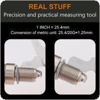 58 chiếc Đồng hồ đo vít 55 độ & hệ mét 60 độ & US 60 độ Máy đo độ ren để đo công nghiệp, Dụng cụ đo đa năng