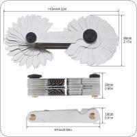 58 chiếc Đồng hồ đo vít 55 độ & hệ mét 60 độ & US 60 độ Máy đo độ ren để đo công nghiệp, Dụng cụ đo đa năng
