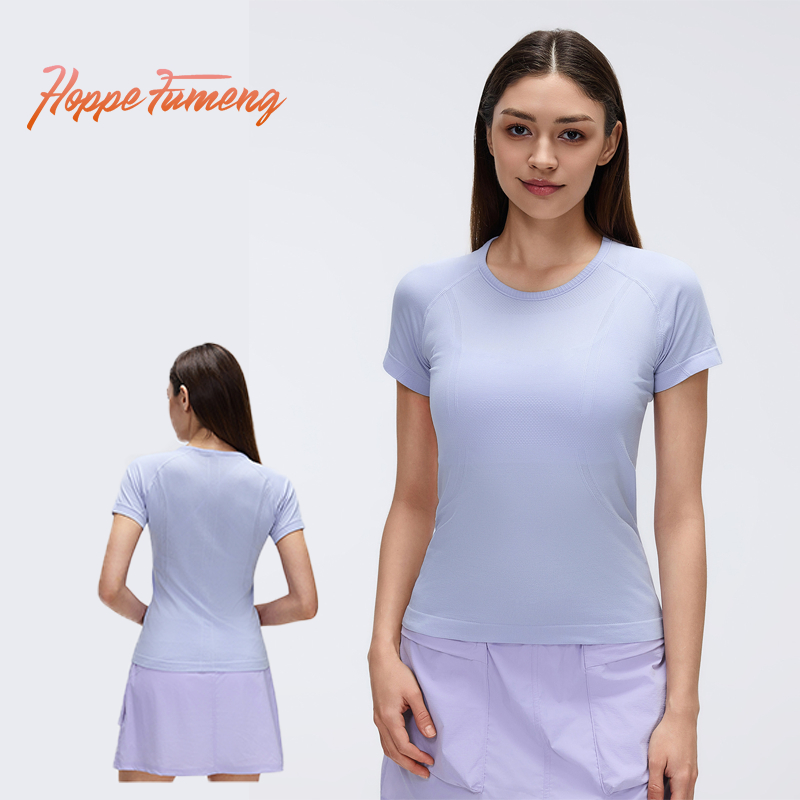[Hoppe Fumeng] Áo thun tập yoga ngắn tay dành cho nữ