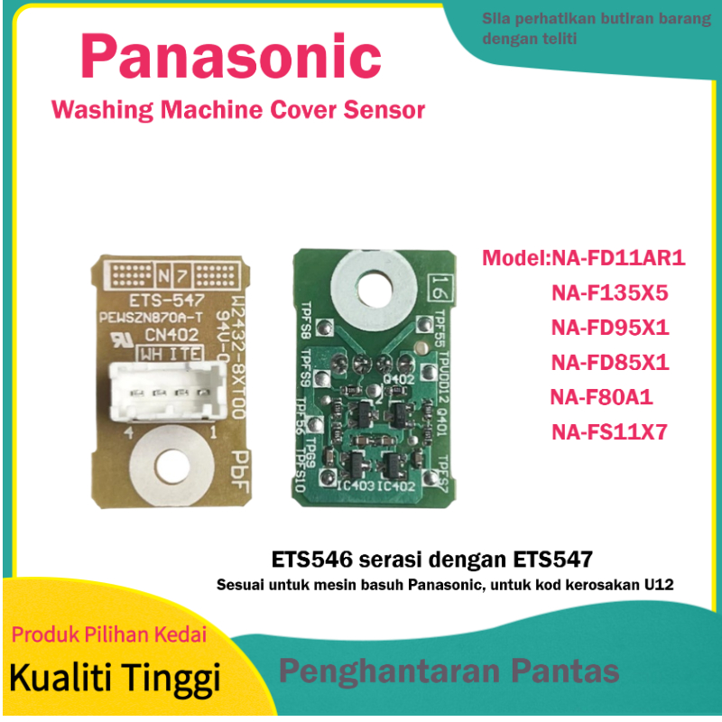 Cảm biến nắp máy giặt Panasonic NA-FD11AR1 NA-F135X5 NA-FD95X1 NA-FD85X1 NA-F80A1 NA-FS11X7