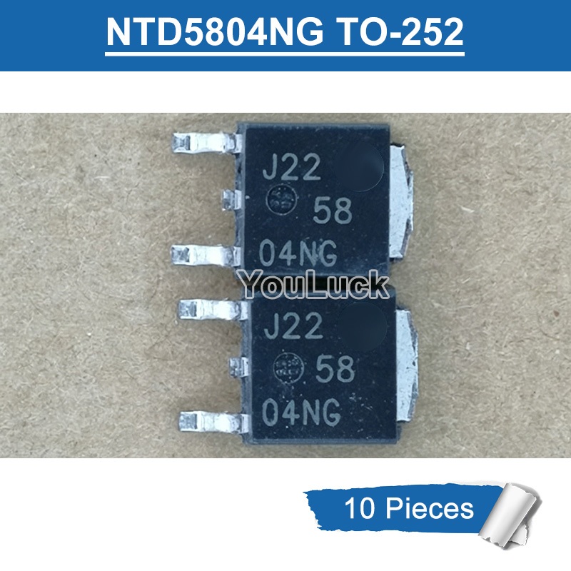 10 chiếc 5804NG TO-252 NTD5804NG 40V / 69A N-Channel MOSFET Transistor Mới Ban Đầu