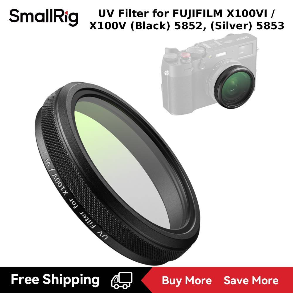 Bộ lọc UV SmallRig cho FUJIFILM X100VI / X100V (Đen) 5852, (Bạc) 5853