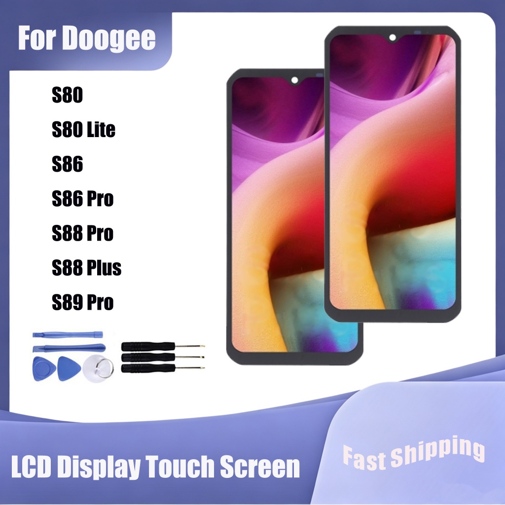 Dành Cho Doogee S80 S80 Lite S86 S86 Pro S88 Pro S88 Plus S89 S89 Pro Màn Hình LCD Màn Hình Cảm Ứng