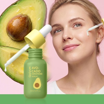 QUIYUM Bơ Ceramides Serum 30ml Dưỡng ẩm sâu cho da mặt với 5X Ceramides Niacinamide Hyaluronic Acid CICA Sửa chữa rào cản da