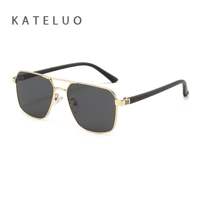 KATLUO Retro Khung Vuông Kính Mát Nam Chống Nắng Tấm Che Nắng Chống Tia UV Kính Mắt Thời Trang Cho Thể Thao Ngoài Trời S25304