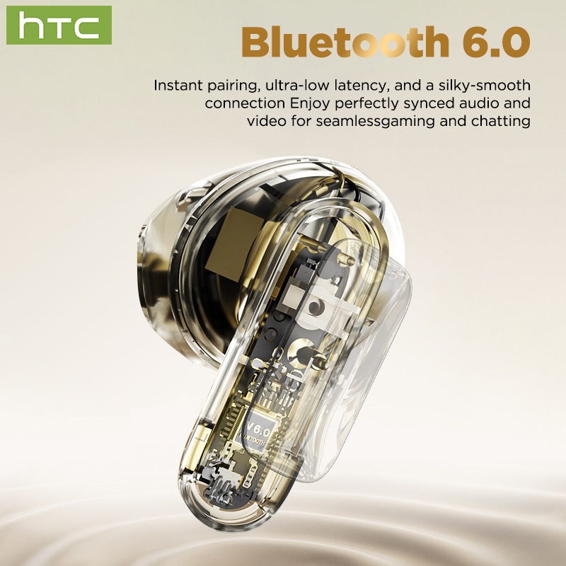 Tai nghe dịch thuật HTC NE72 AI Tai nghe Bluetooth 6.0 Dịch 134 ngôn ngữ ENC Khử tiếng ồn Micrô trong suốt pha lê IPX5 Âm thanh Hi-Fi nước Độ trễ thấp Earpho chơi game | BigBuy360 - bigbuy360.vn