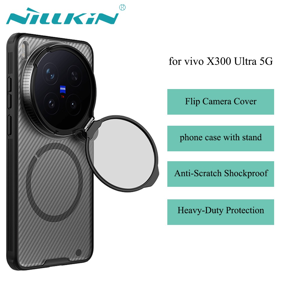 Nillkin cho vivo X300 / X300 Pro / X300 Ultra CamShield Prop Case – Vỏ ống kính lật + Chân đế tích h