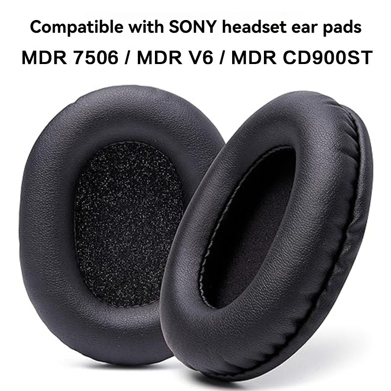 Miếng đệm tai nghe Sony MDR 7506 | Da mềm hơn, Bọt nhớ sang trọng, Bền đặc biệt | Tương thích với MD