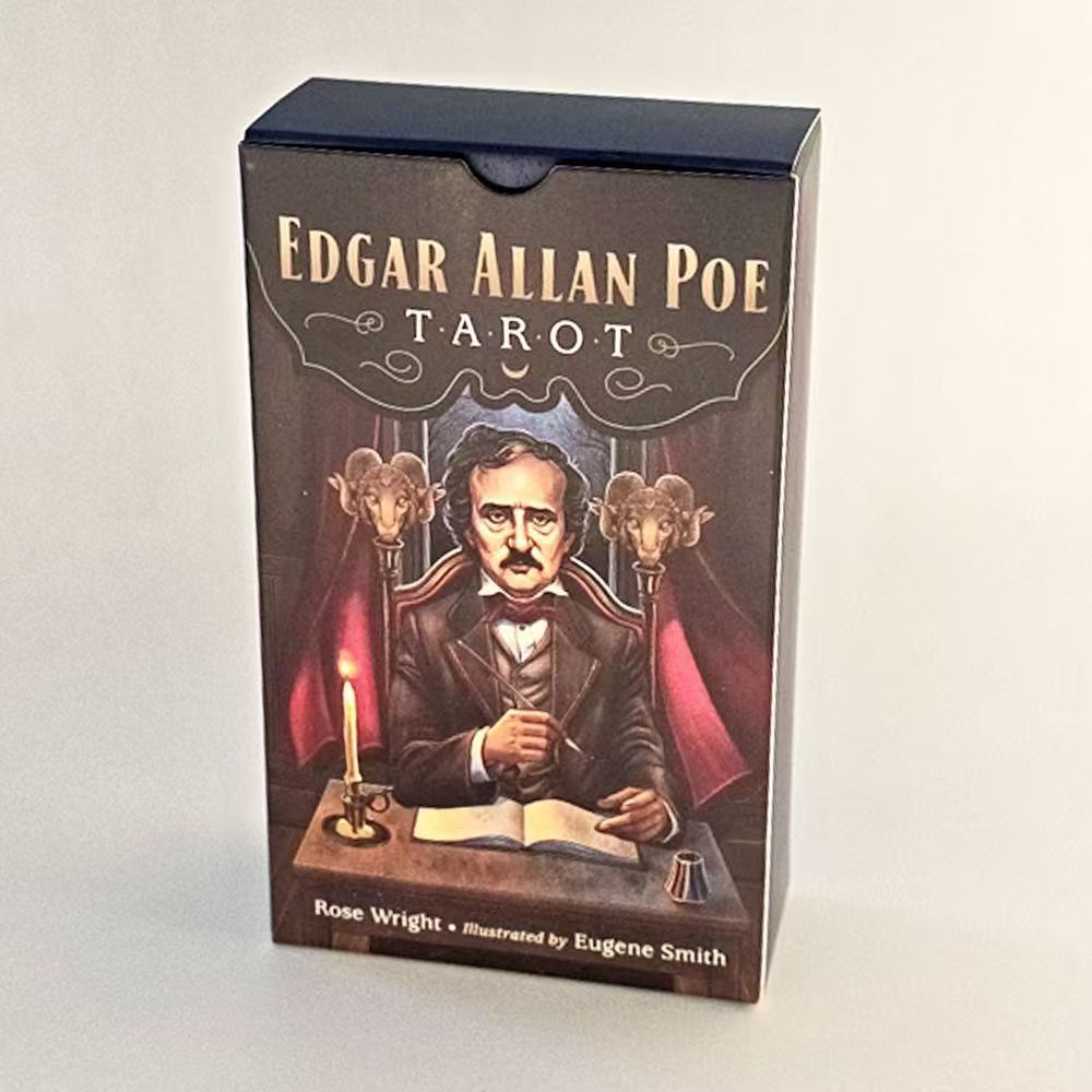 Allan Poe Allan Poe Size Lớn 12 * 7cm Hai Mặt Nổi 78 Miếng Weite Series Board Game Cards tarot Edgar