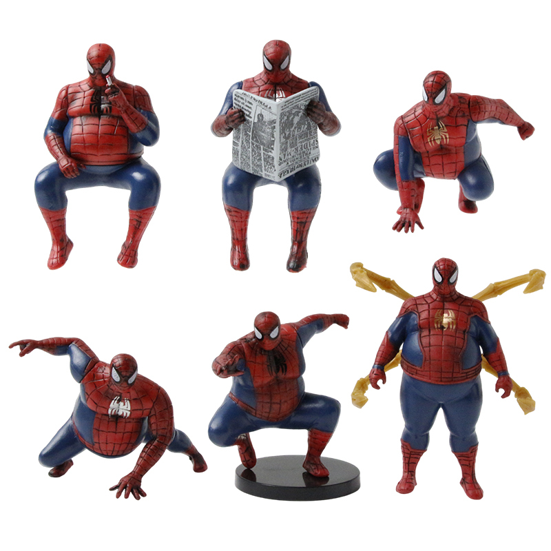 6 Chiếc 8cm Siêu Anh Hùng Nhân Vật Hành Động Anime Bộ Sưu Tập Đồ Chơi Mini Mô Hình Trẻ Em Quà Tặng