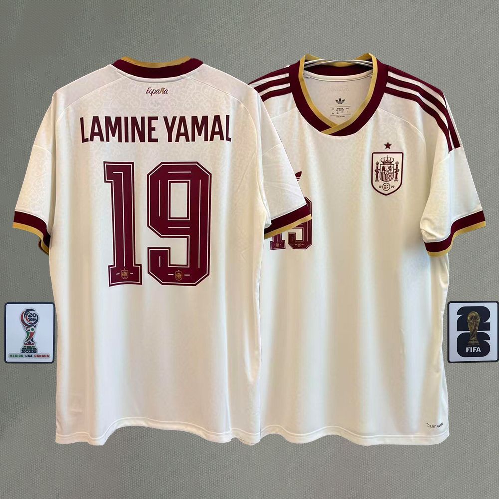 Tây Ban Nha La Roja 2026 Áo sân nhà Thêu Crest 2010 Nhà vô địch Kỷ niệm 16 năm Trận đấu Bộ