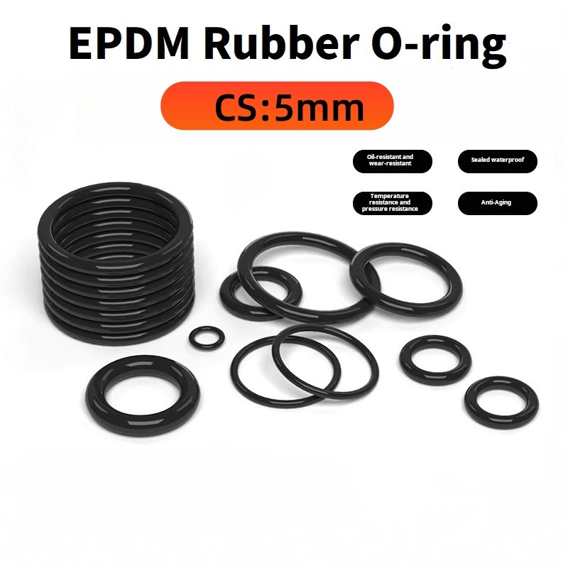 Vòng đệm chữ O cao su EPDM đường kính vòng đệm EPDM chịu mài mòn 5mm