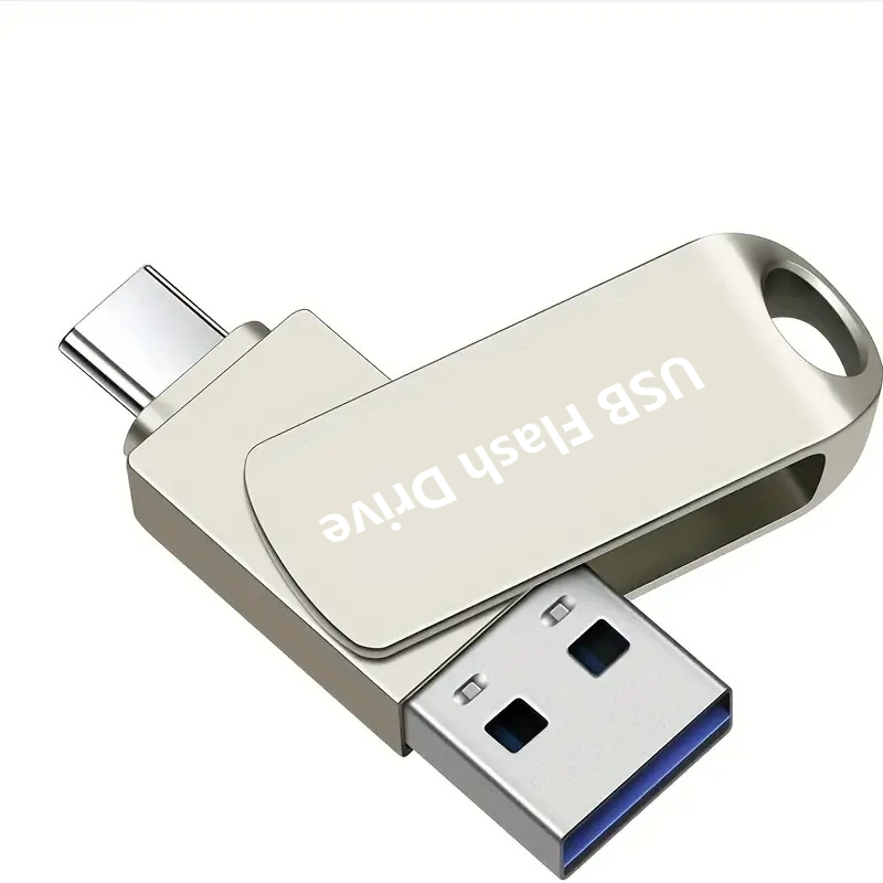 Type-C Flash Drive, 2-in-1USB Compact Metal Mobile Phone Flash Drive, Large Capacity 2TB High-Speed 