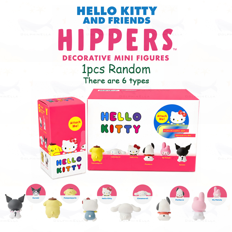 1 Cái ngẫu nhiên HIPPERS HELLO KITTY AND FRIENDS Series Mini Hình Hộp Mù Dễ Thương Hippers Trang Trí