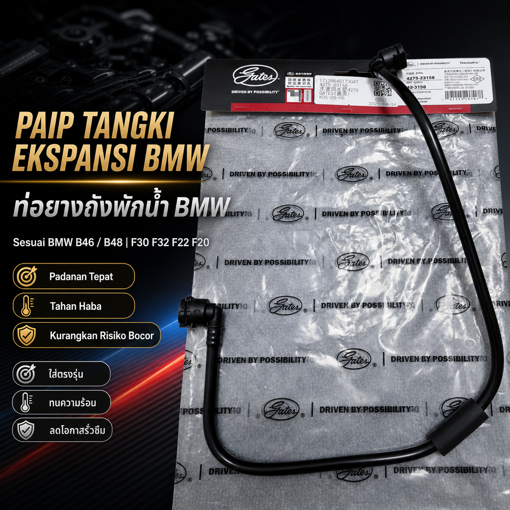 BỒN MỞ RỘNG XI LANH GATES BMW B46 B48 F30 F32 F22 F20 17129845173