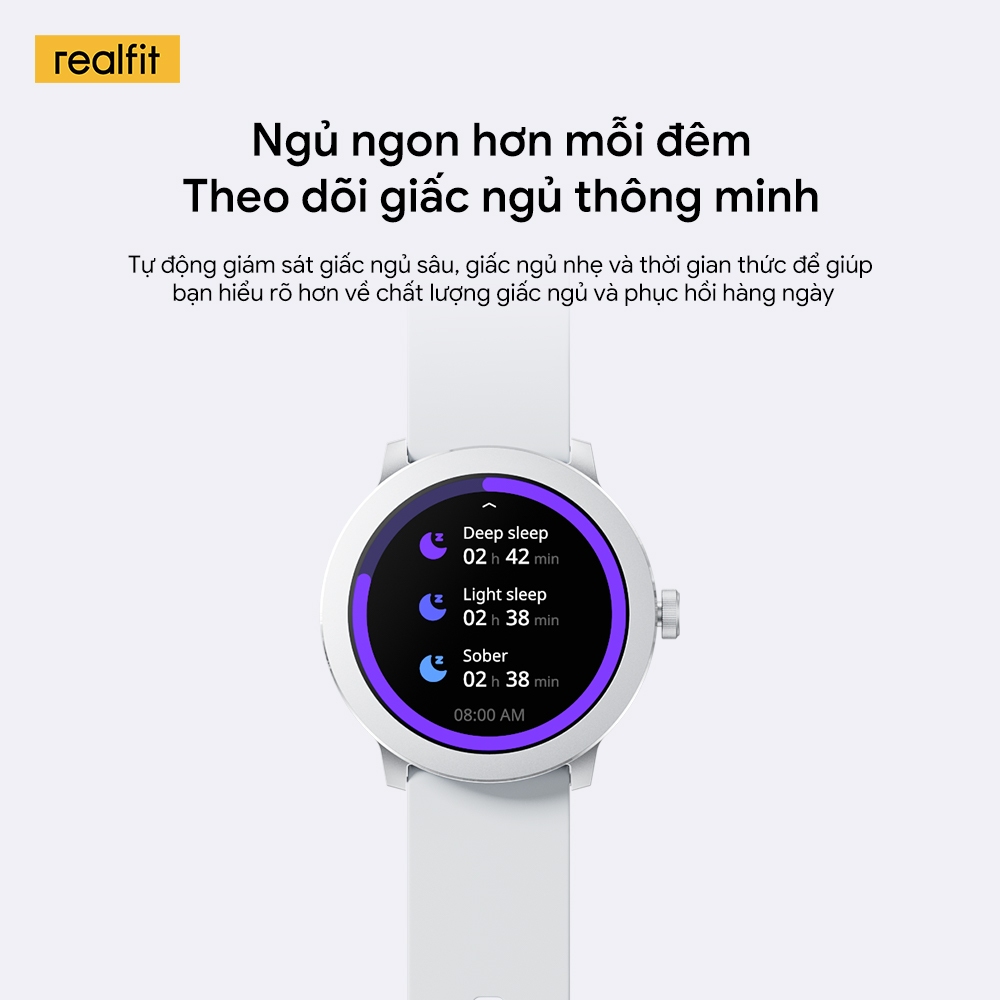 [HÀNG MỚI VỀ] Đồng hồ thông minh REALFIT WATCH | Thiết Kế Tối Giản Với Màn hình AMOLED 1,43 " | Gọi Bluetooth | Theo dõi sức khỏe | Pin 14 ngày | BigBuy360 - bigbuy360.vn