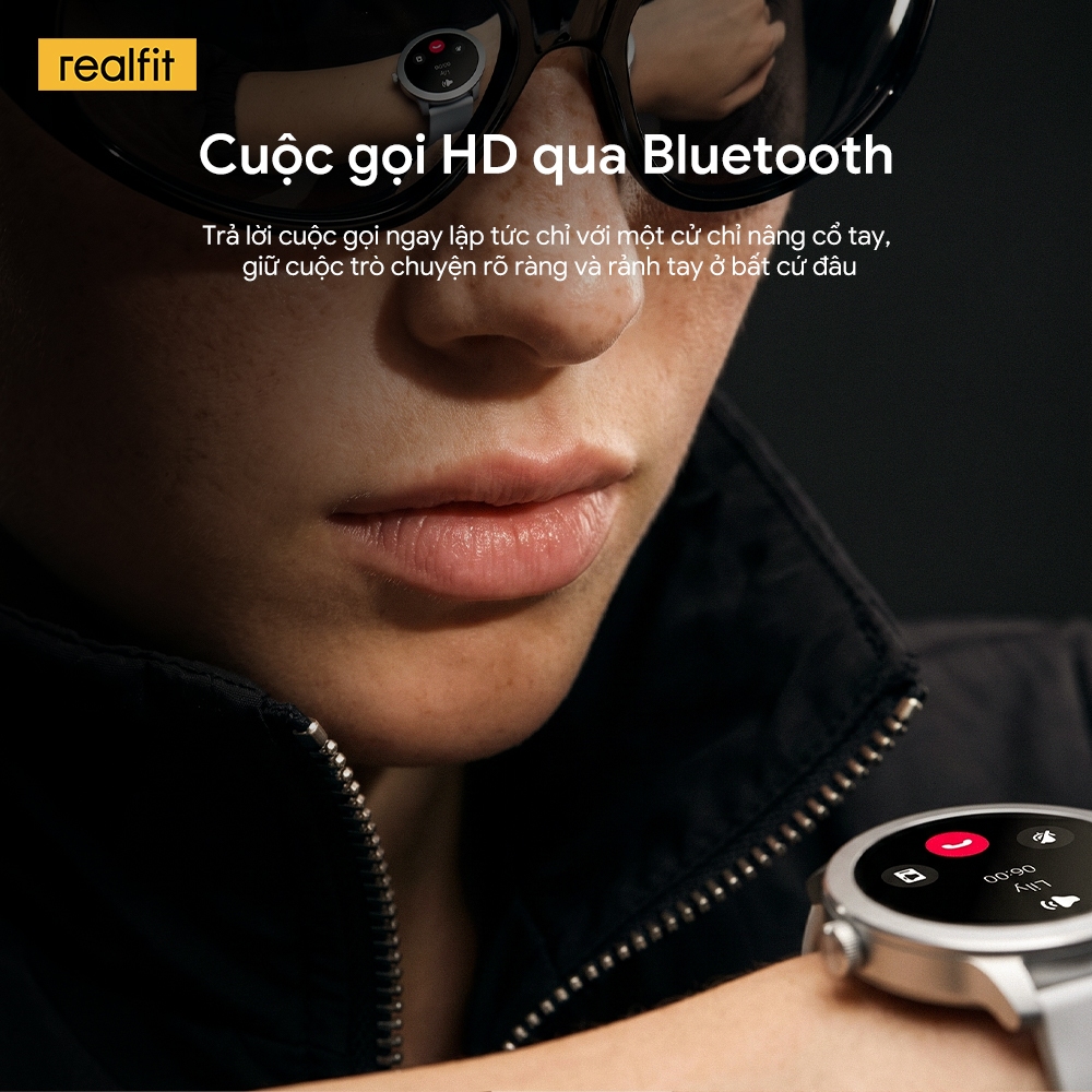 [MỚI] Đồng hồ thông minh ĐỒNG HỒ REALFIT | Theo dõi sức khỏe | Gọi Bluetooth | Màn hình AMOLED 1,43 " | Tuổi thọ pin lên đến 14 ngày | BigBuy360 - bigbuy360.vn