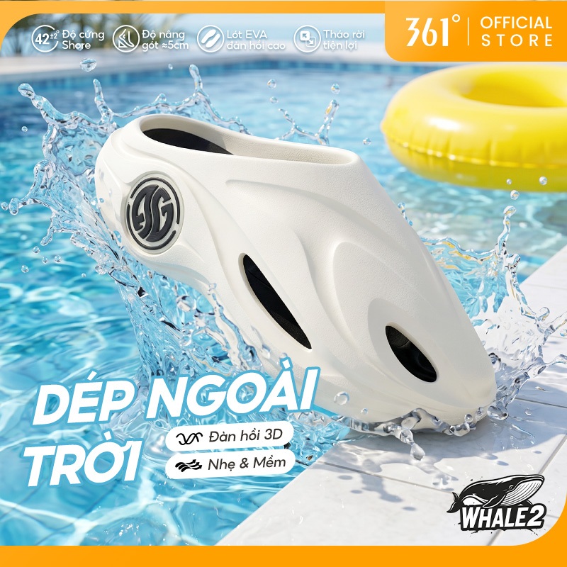 Dép bít mũi 361 DEGREES 672421103 thoáng khí chống trượt