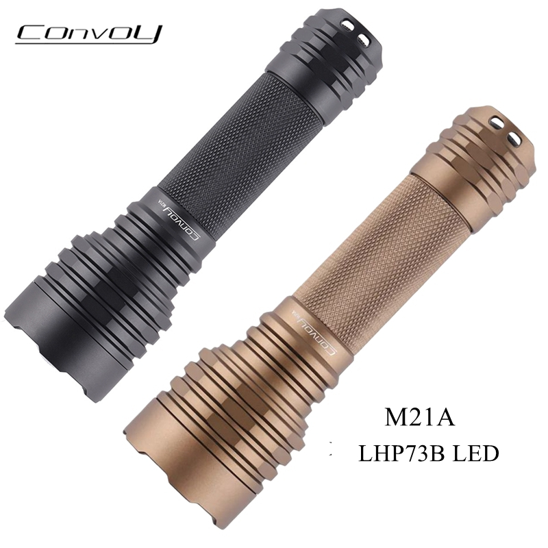 Đèn pin Convoy M21A chính hãng với đèn pha LED LHP73B Đèn đi bộ đường dài cắm trại