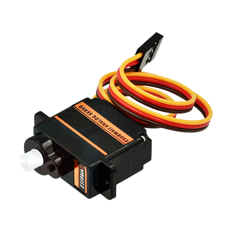 Phong cách mới EMAX ES08MA II 12g / 1.8kg / 10 giây Răng kim loại Bánh lái Mini / ES08MA II
