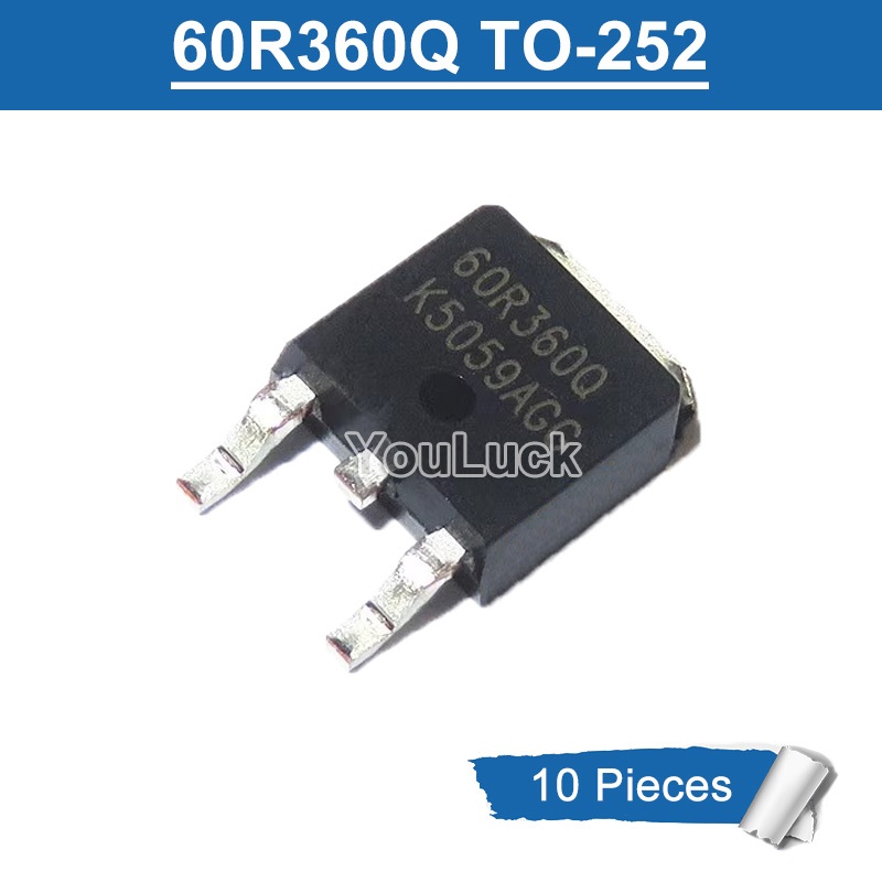 10 chiếc 60R360Q TO-252 11A / 600V N-Channel MOSFET Transistor mới nguyên bản