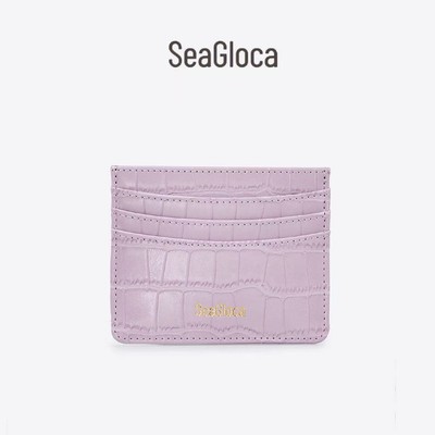 Hộp đựng thẻ họa tiết cá sấu nhiều màu SeaGloca Chic Thiết kế nhiều khe để đi lại hàng ngày cho phụ nữ số 00006