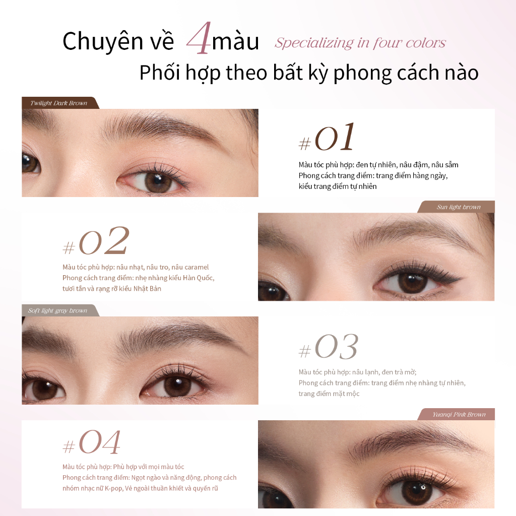Bút chì kẻ mày hai đầu Mooekiss 3D, Bút chì kẻ mày chống thấm nước và chống mồ hôi tự nhiên, Luồng tóc hoang dã dành cho nữ, Bột lông mày, gel lông mày | BigBuy360 - bigbuy360.vn