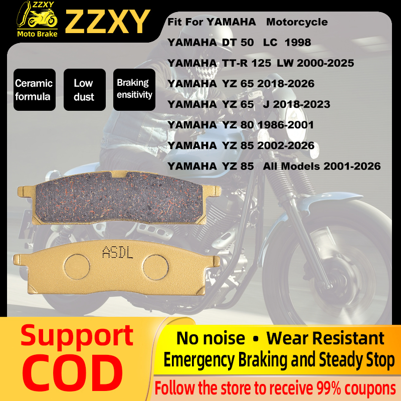 Dành cho YAMAHATT-R 125 2000-2025 YZ 65 2018-2026 YZ 80 1986-2001 YZ 85 2002-2026 Má Phanh Sợi Gốm H