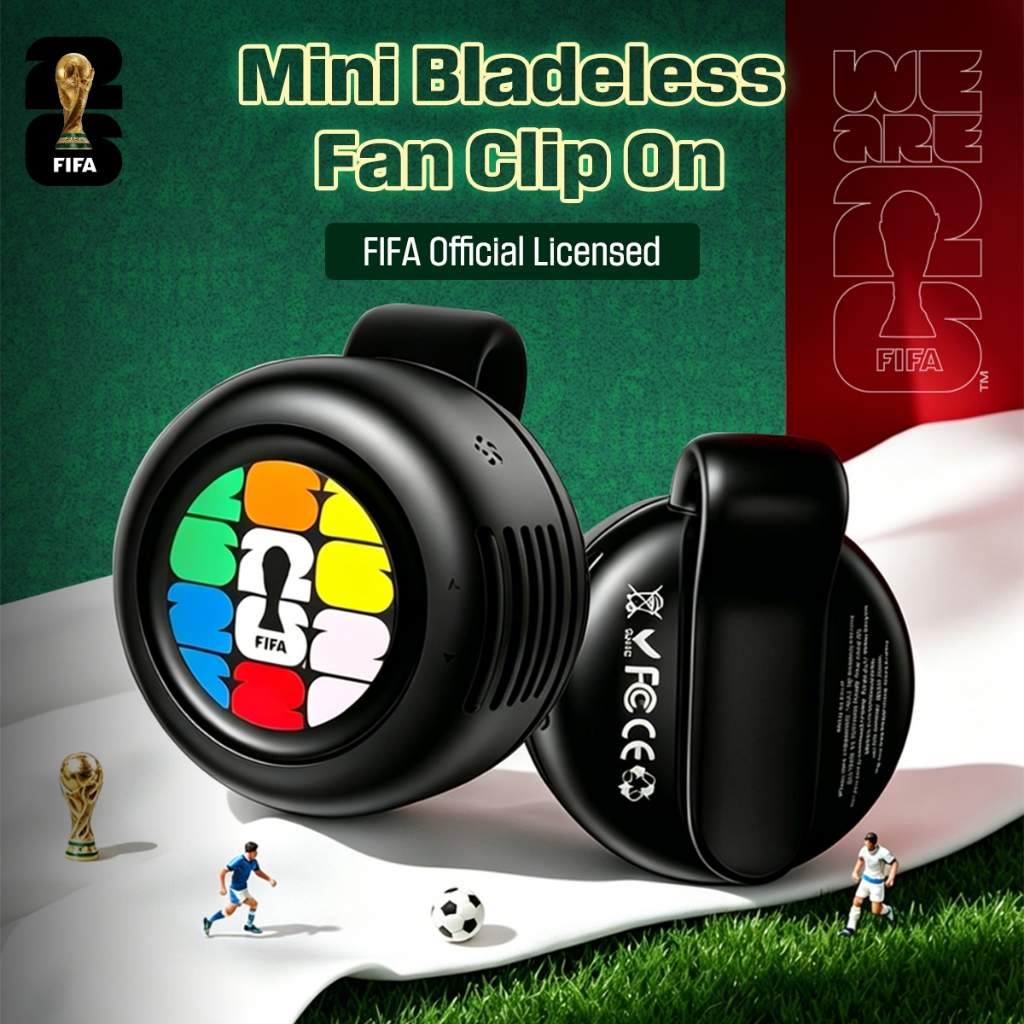 FIFA F26F01 — Thiết kế di động, Thời lượng pin cực dài, Vận hành êm ái, Điều chỉnh luồng gió vô cấp, Làm mát 360° — Được thiết kế dành cho việc theo dõi thể thao ngoài trời. | BigBuy360 - bigbuy360.vn