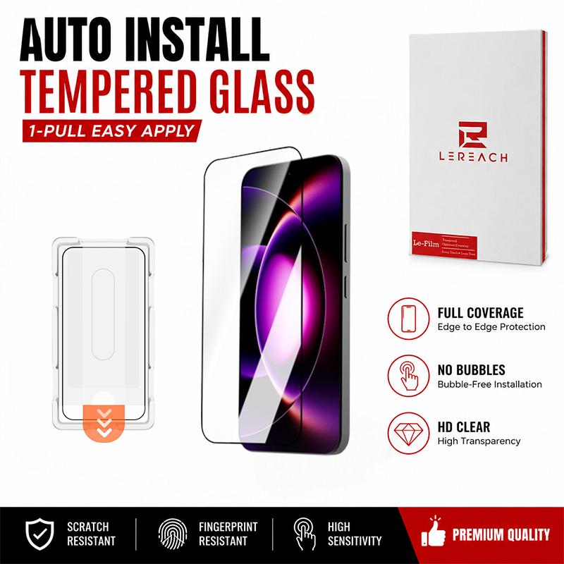 LeReach Cho Vivo X300 Pro 5G / Vivo X300 Ultra 5G / Vivo X300 FE 5G Tấm Bảo Vệ Màn Hình HD Kính Cườn