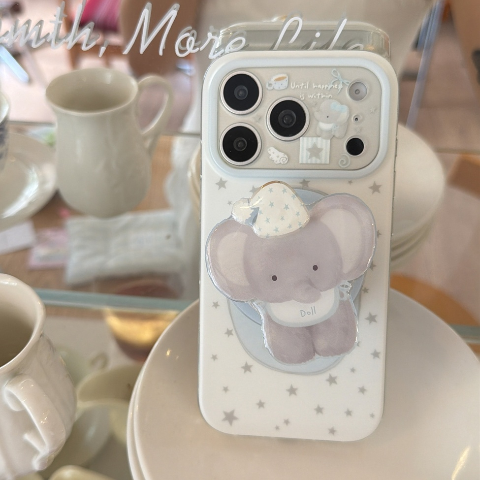 Dành cho iphone Case 17 Pro Max 16 Pro Max 15 Pro Max Star Sleeping Hat Elephant phone Case