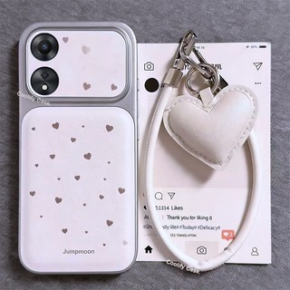 Ốp Lưng Cho OPPO Reno 8T 5G A60 A98 A79 A38 A18 A78 A17 A77s a57 A16 A76 A96 A95 A74 A54 A94 4G Ốp Điện Thoại Có Họa Tiết Dây Buộc Tình Yêu Thích Hợp Cô Gái Màu Hồng Vỏ Bảo Vệ