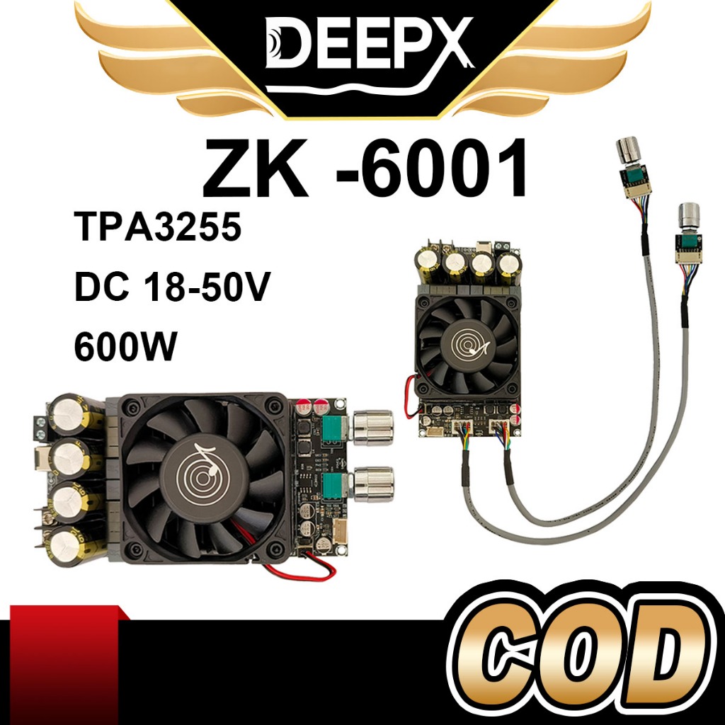 Mạch Sub 600w, Mạch Siêu trầm Zk-6001 DC18-50V Loa Siêu Trầm