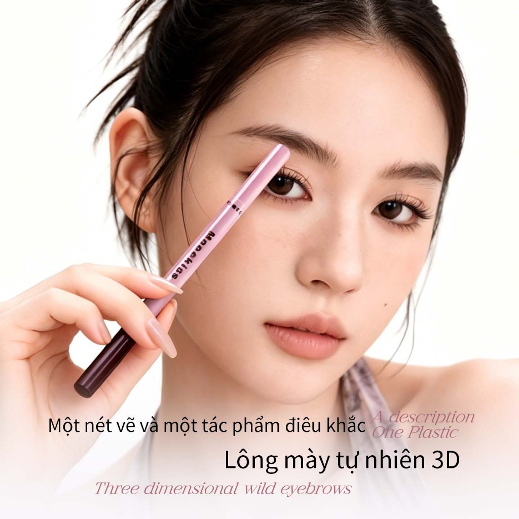 Bút chì kẻ mày hai đầu Mooekiss 3D, Bút chì kẻ mày chống thấm nước và chống mồ hôi tự nhiên, Luồng tóc hoang dã dành cho nữ, Bột lông mày, gel lông mày | BigBuy360 - bigbuy360.vn