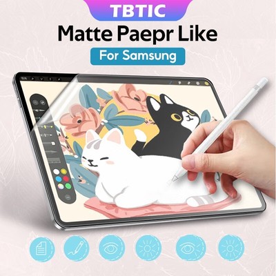 GLOBAL LION Matte Paper Like Screen Protector Cho Samsung Tab A11 A9 8.7 S11 S10 S9 S8 S7 FE Plus 10.9 12.4 11 S6 Lite 10.4 P620 A8 10.5 A7