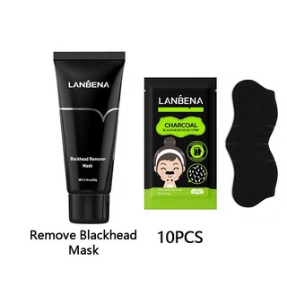 10 Miếng dán mũi LANBENA làm sạch mụn đầu đen
