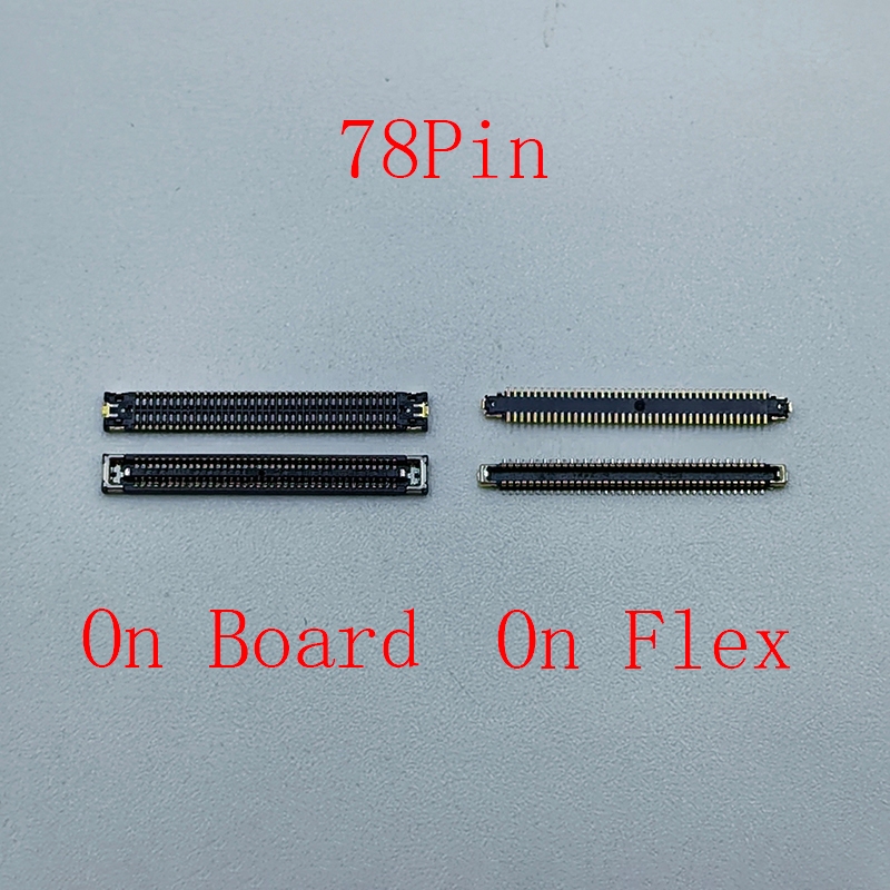 1-5 Chiếc 78Pin Màn Hình Hiển Thị LCD Đầu Nối FPC Trên Bo Mạch Chủ Cho Huawei Play 30 60 Plus / Hono