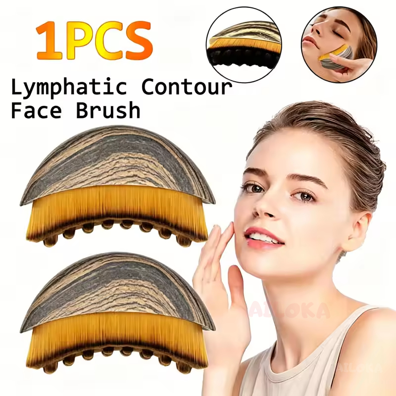 【Beauty】Lymphatic Contour Face Brush Lymphatic Drainage Massager Facial Massager Face Chin Skin Scul