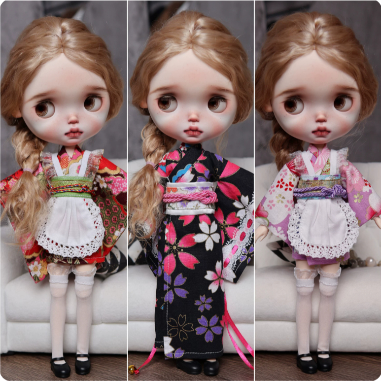 Dòng Kimono Ob24 Doll blythe Little Ragdoll