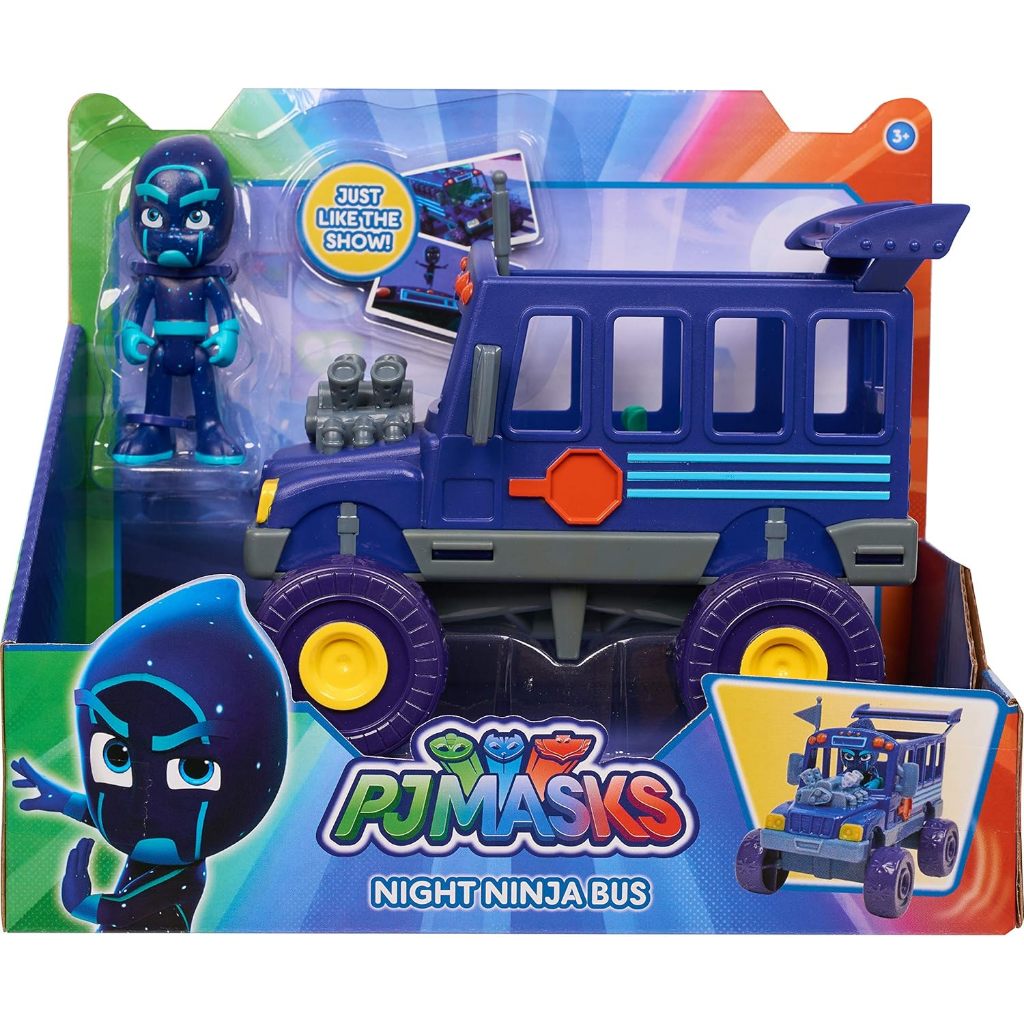 PJ Masks Vehicle & Hình - Night Ninja Bus, Xanh Dương