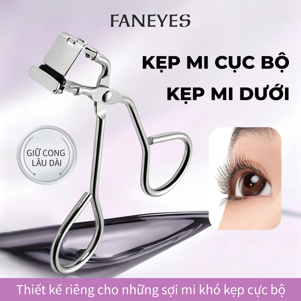 FANEYES Kẹp mi kẹp mi cục bộ dụng cụ hỗ trợ dán mi giả kẹp mi dưới mắt giữ nếp cong lâu dài kẹp mi g