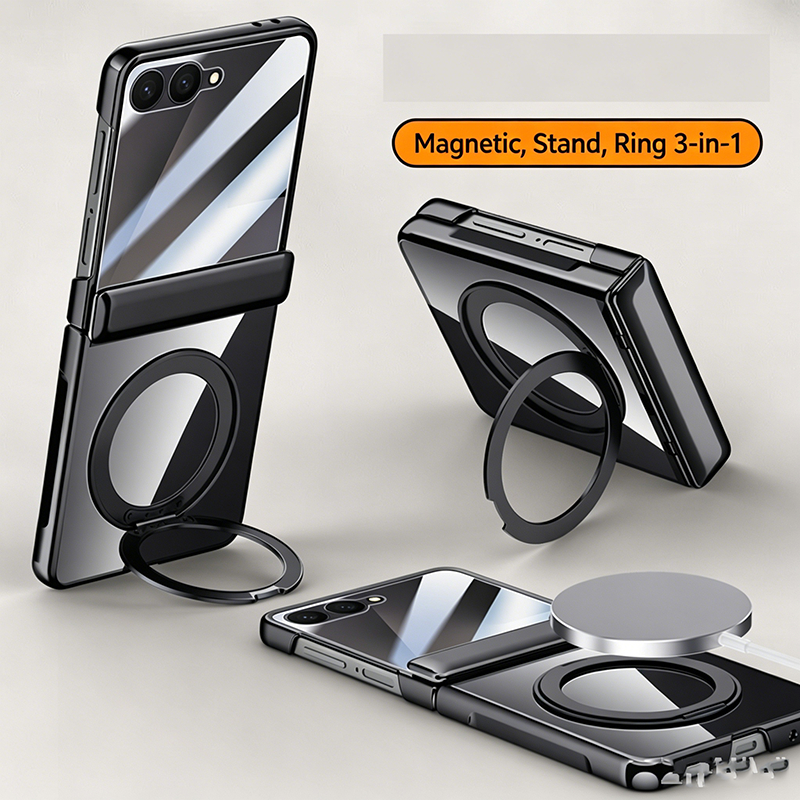 Ốp lưng Z Flip 7 cho Samsung Galaxy Z Flip 7 Z Flip7 360° Ốp điện thoại có thể xoay từ tính Giá đỡ h
