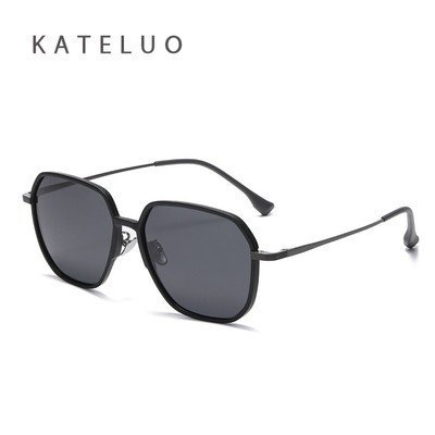 KATLUO Hàng Mới Về Unisex Kính Mát Khung Quá Khổ Phân Cực Sắc Thái Để Lái Xe Câu Cá Mặc Hàng Ngày ZZ6612