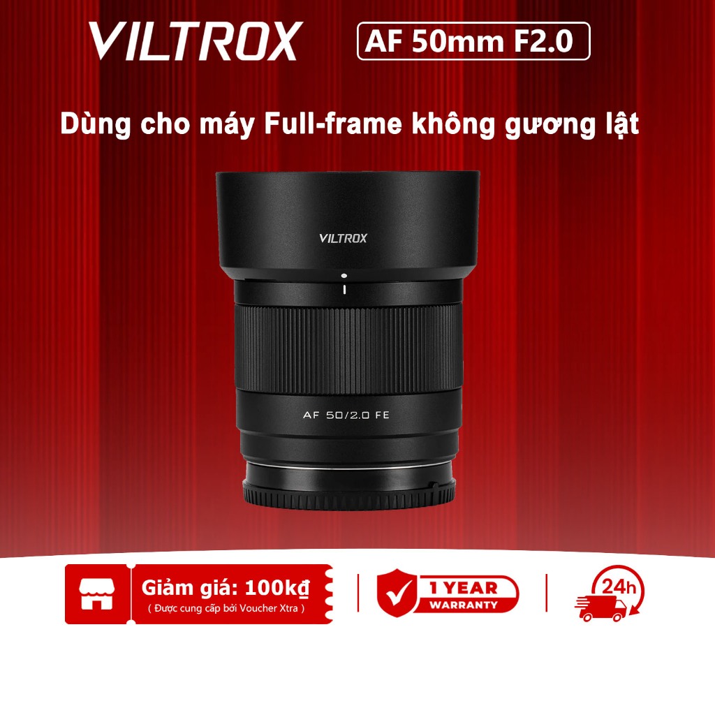 Ống kính lấy nét tự động toàn khung Viltrox 50mm F2 Air cho giá đỡ E / Z