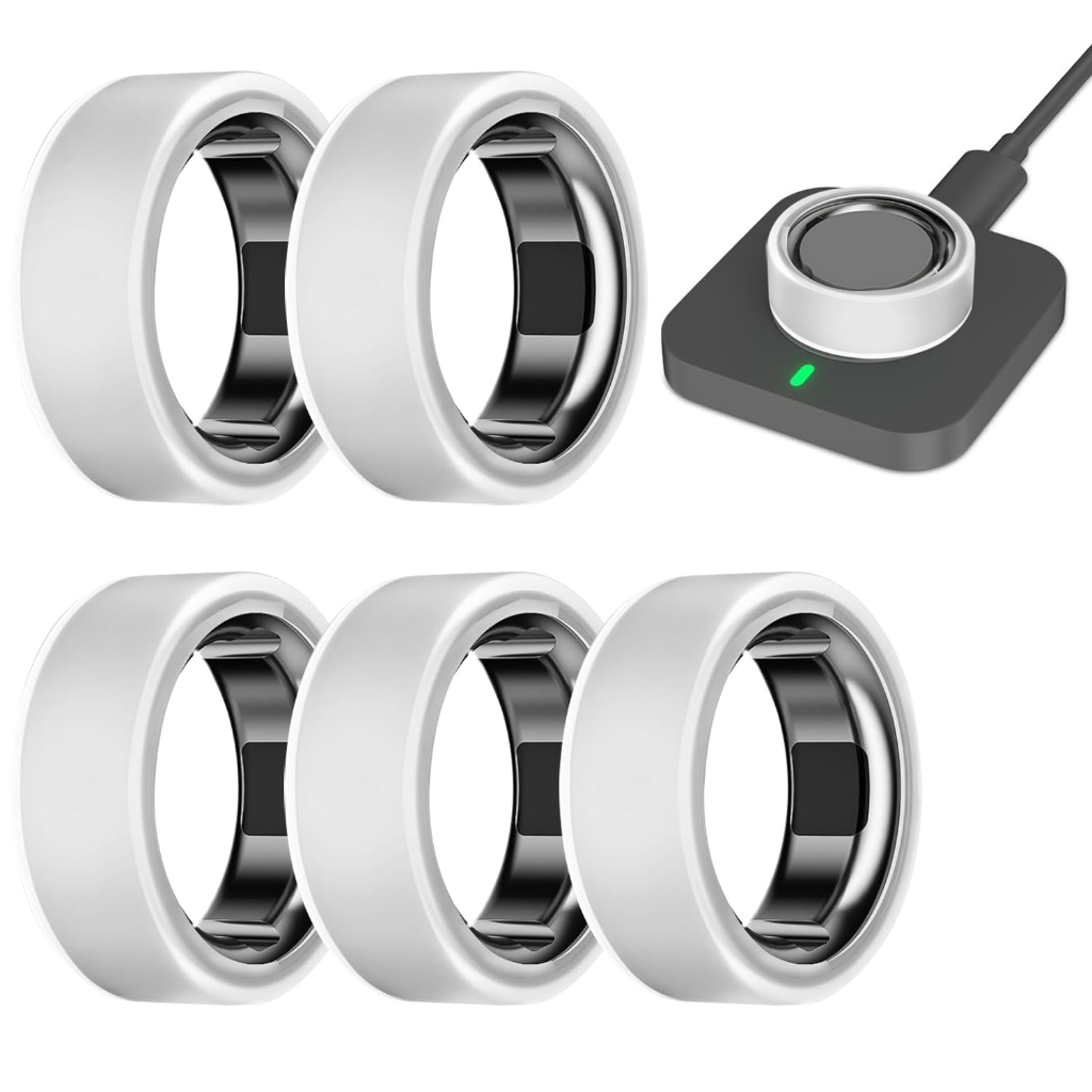 Hộp đựng nhẫn 5 gói cho Oura Ring 4 & Oura Ring Gen 3 Horizon / Vỏ chống sốc TPU mềm di sản