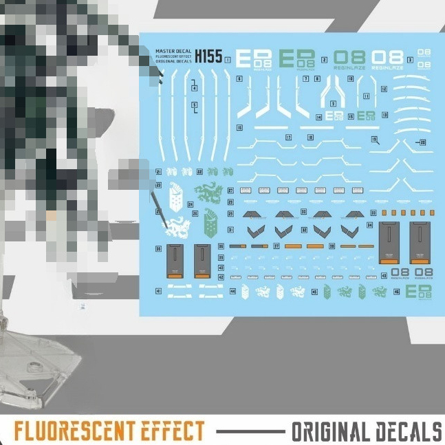 Decal trượt nước MASTER H155 cho mẫu IBO HG 1 / 144 Reginlaze Julia không chứa