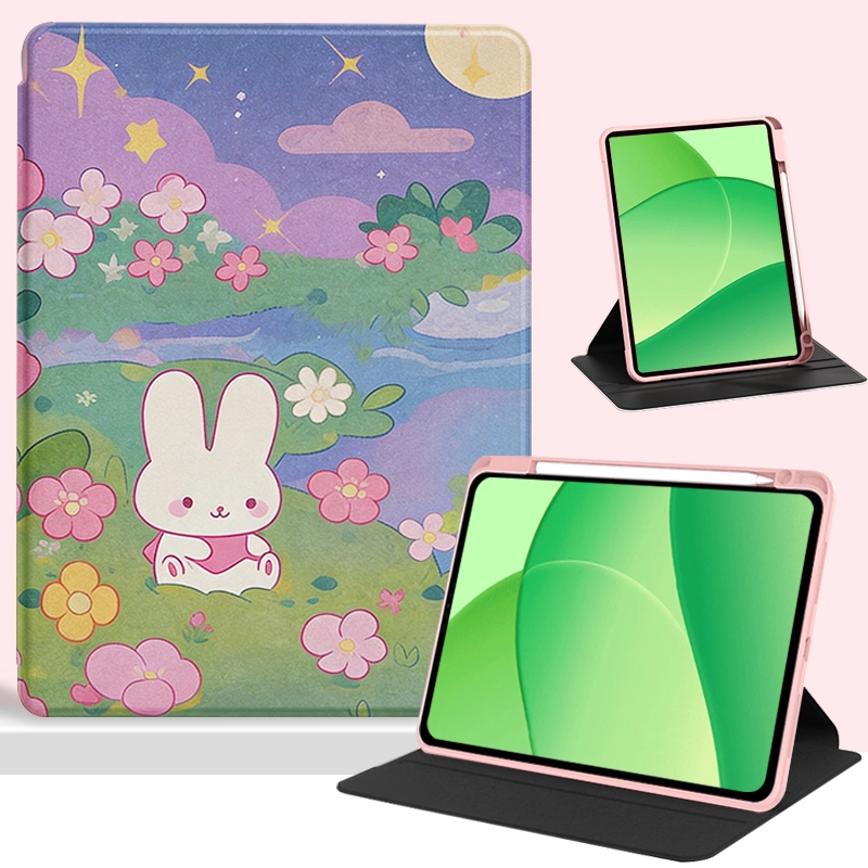 Cho 2025 OPPO Pad SE 11 OPD2417 OPD2420 OPD2419 Flip Acrylic 360° Hộp đựng máy tính bảng đứng xoay c