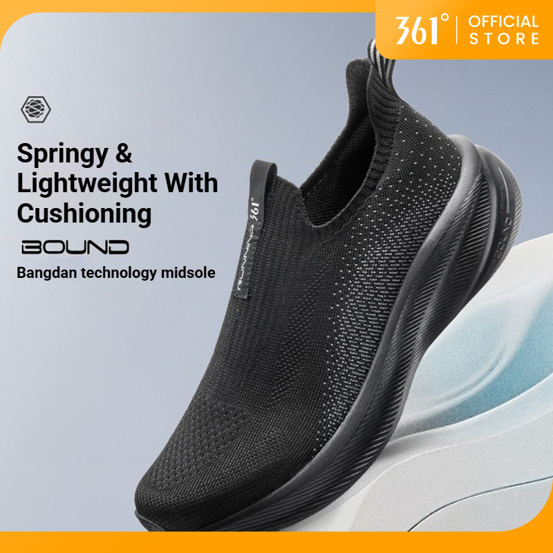 Giày chạy bộ nam lưới thoáng khí 361 độ Fengye 5.0 Slip-On 361 độ 672632242