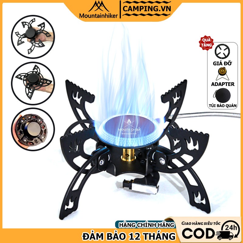 bếp ga mini gấp gọn,mount peak,Bếp Ga Mini Dã Ngoại,BBQ Cắm Trại,3800W