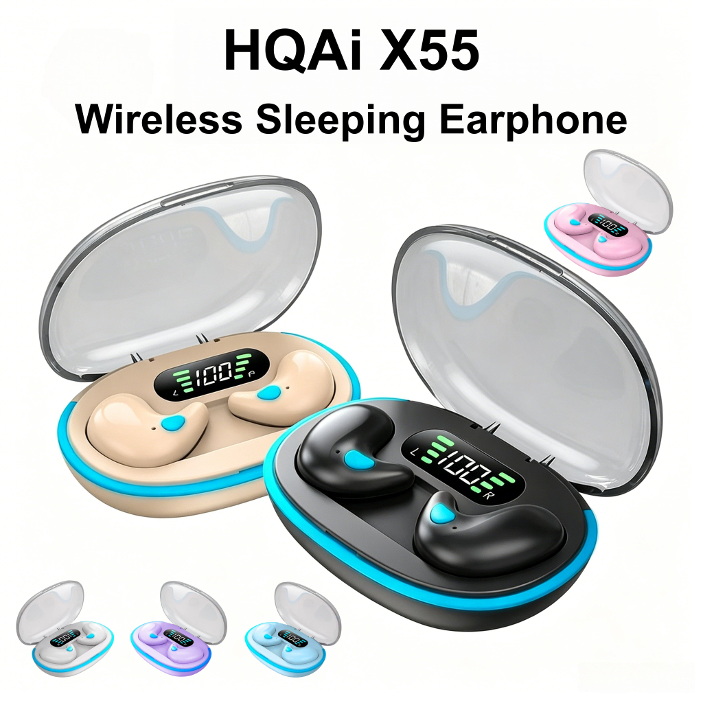 Tai nghe HQAi X55 màn hình LED, âm thanh Hi-fi, chống ồn, chống nước